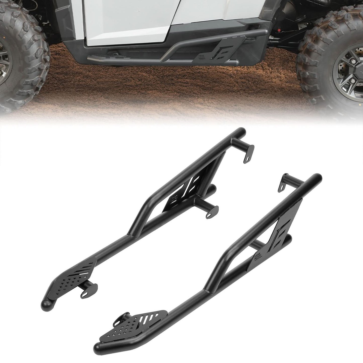 Kemimoto UTV Rock Sliders for Polaris General 1000/XP 1000 (2016‑2026)
