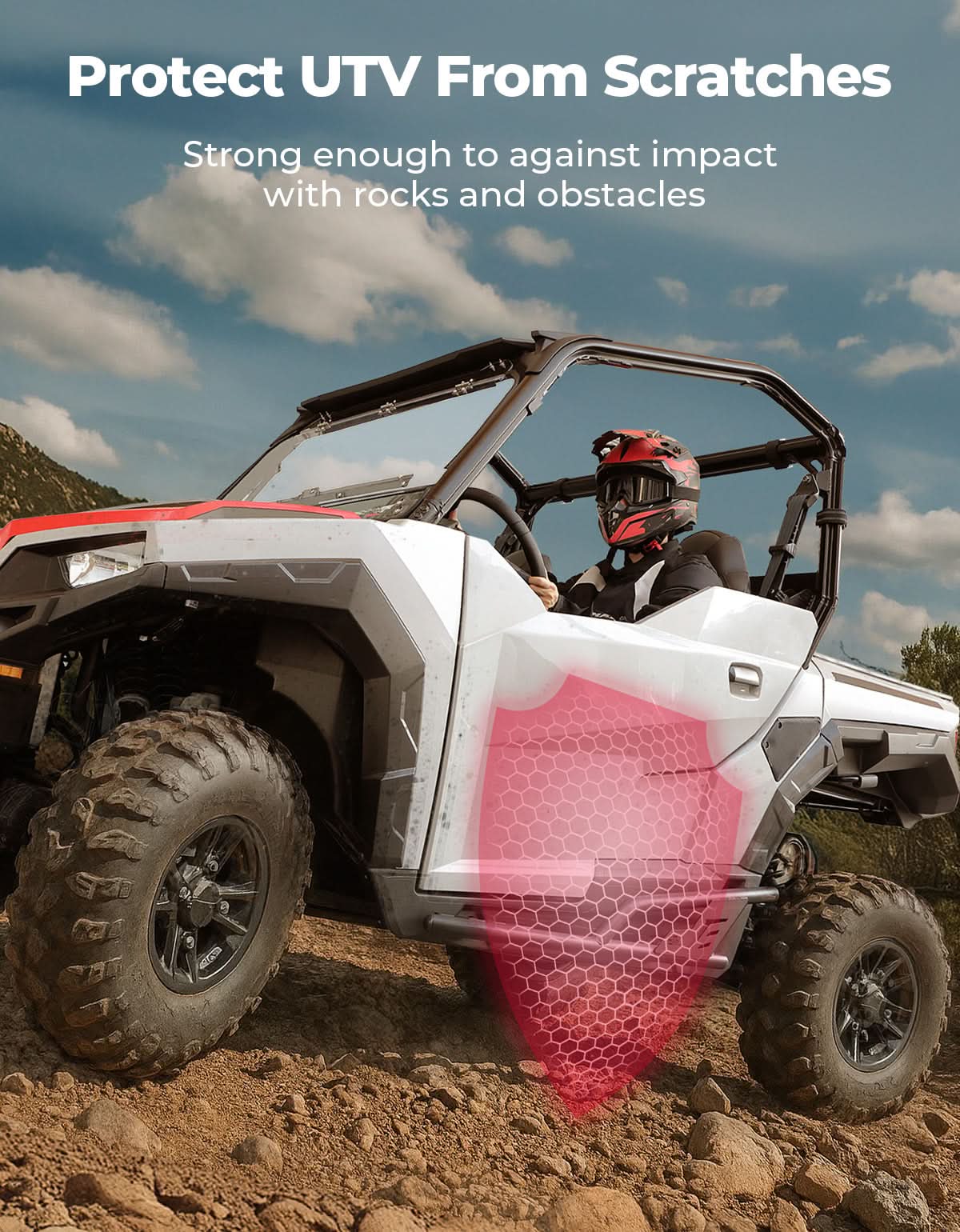 Kemimoto UTV Rock Sliders for Polaris General 1000/XP 1000 (2016‑2026)