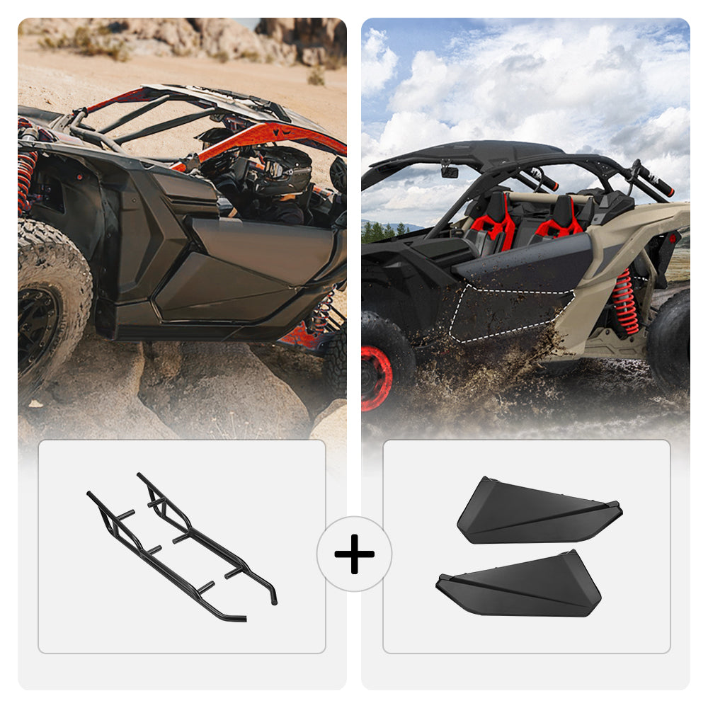KEMIMOTO Lower Doors & Nerf Bars for Can‑Am Maverick X3