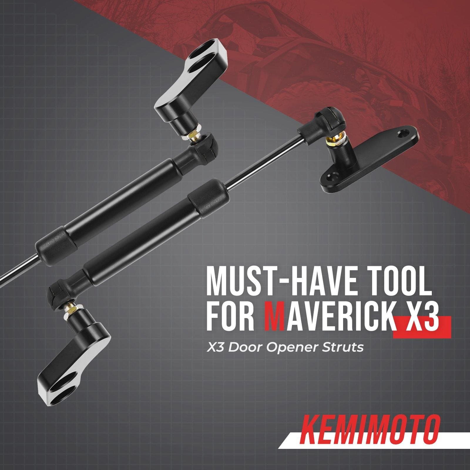 Strut Lifts Door Opener & Latch Handle for Can Am Maverick X3/MAX
