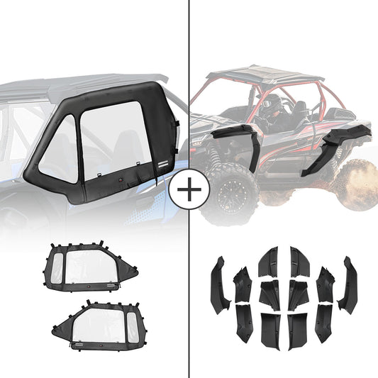 Kemimoto Cab Enclosure & Fender Flares for Kawasaki KRX 1000