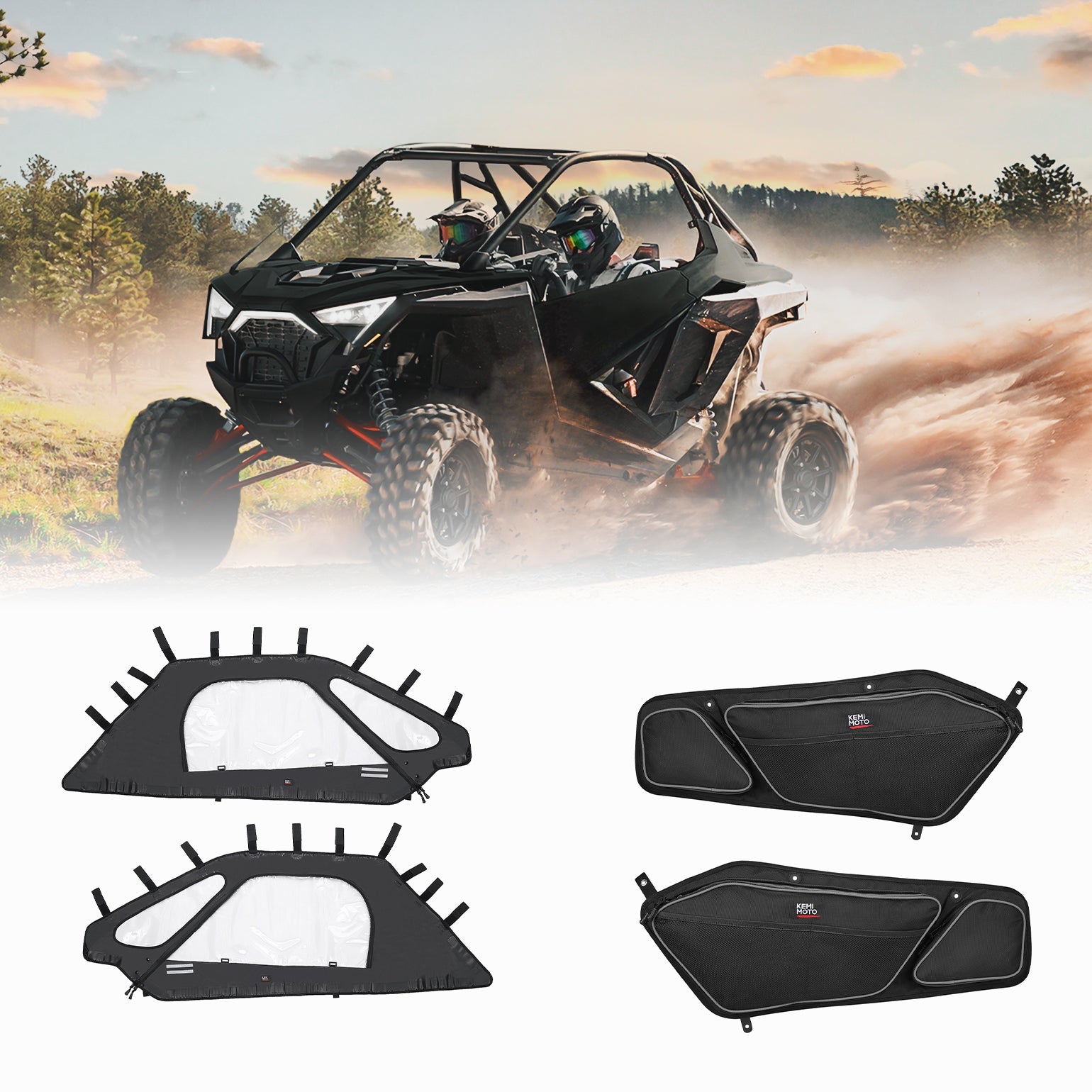 Soft Upper Doors & Front Door Bag for RZR Pro XP 2020-2024