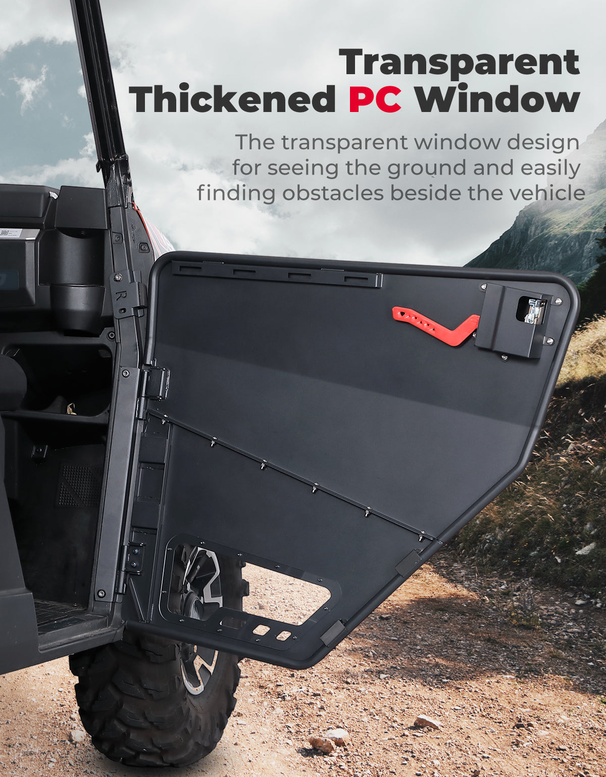 UTV Aluminum Half Doors for Polaris Ranger XP 1000 2018-2026