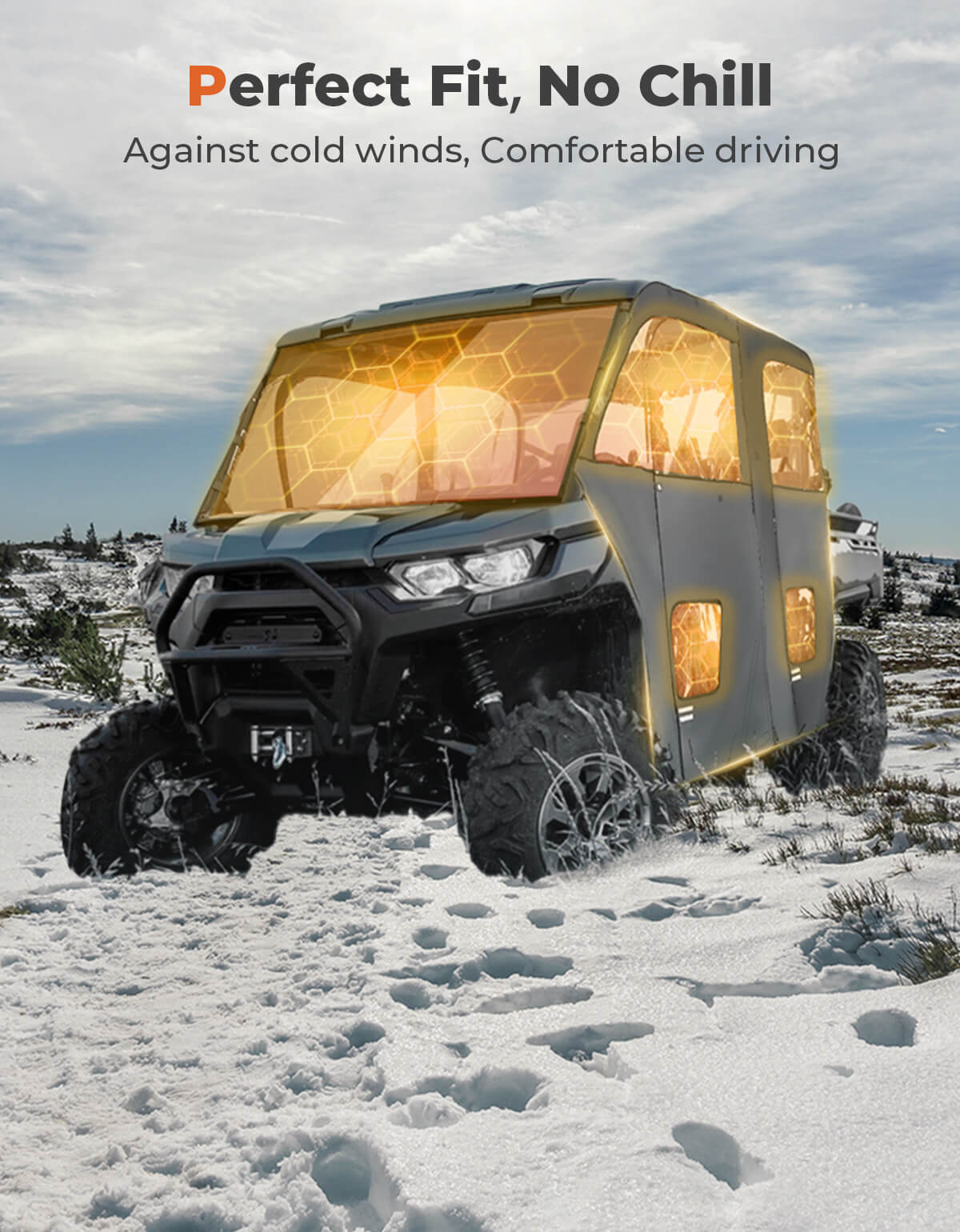Kemimoto Soft Cab Enclosure for Can‑Am Defender Max