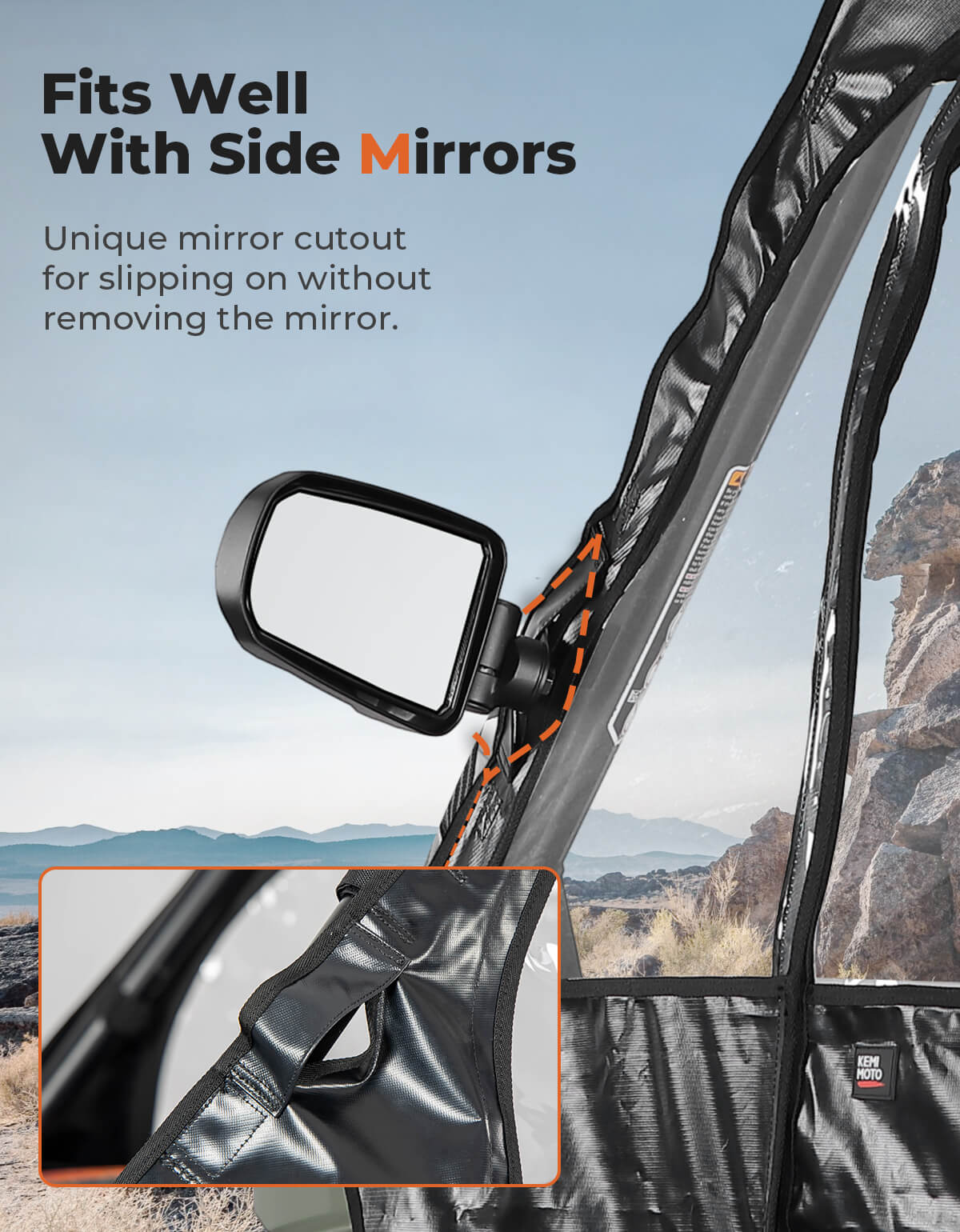 Kemimoto Soft Cab Enclosure for Can‑Am Defender Max