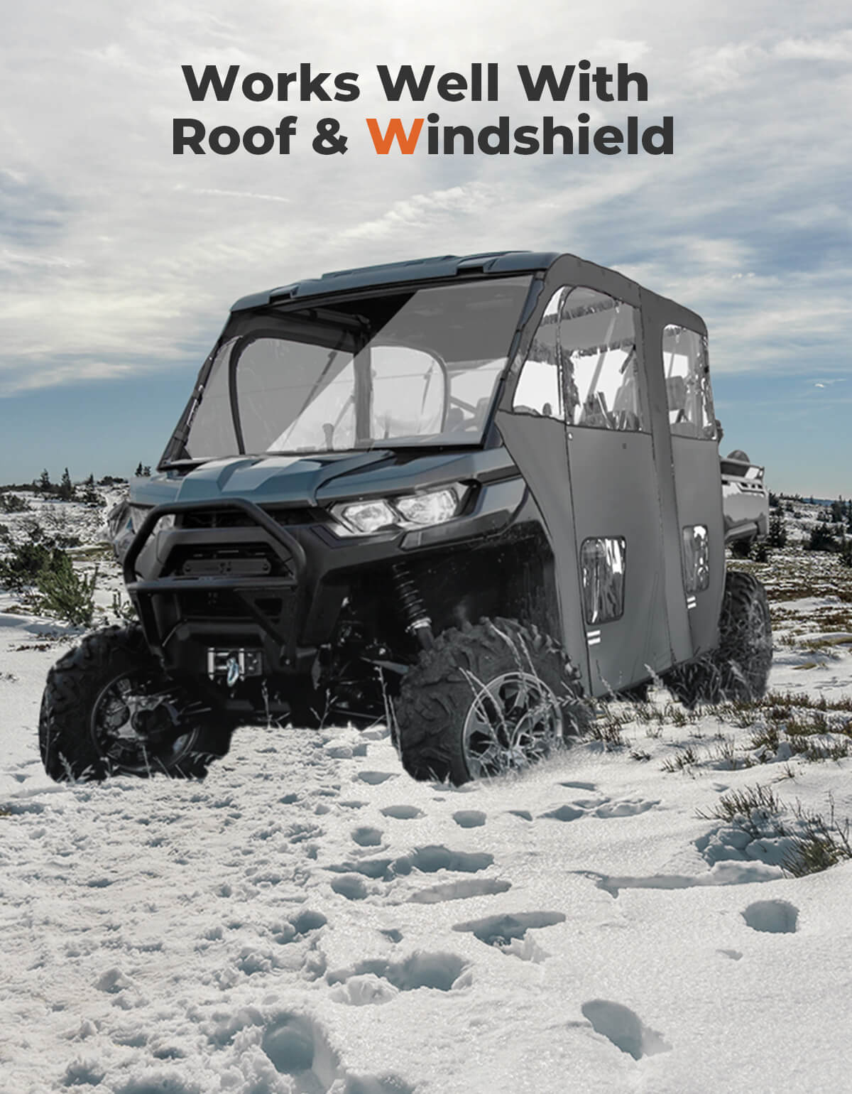 Kemimoto Soft Cab Enclosure for Can‑Am Defender Max