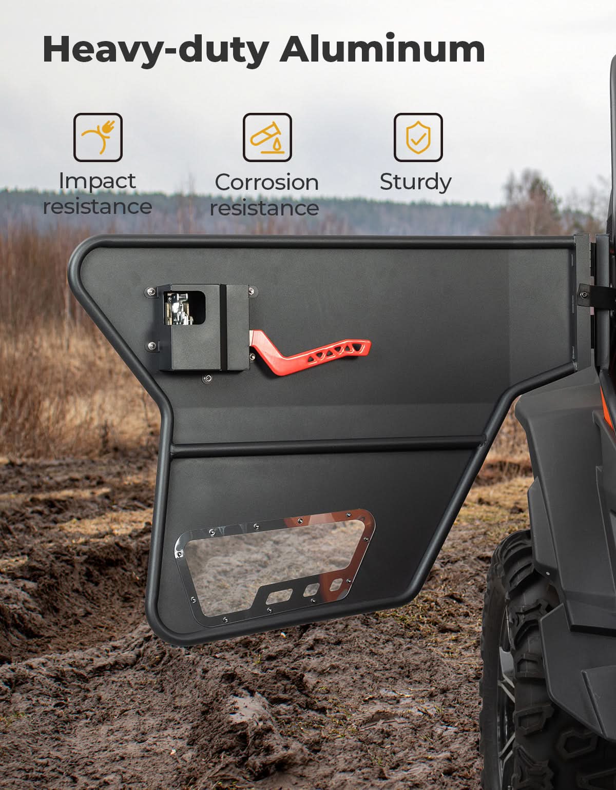 Kemimoto Aluminum Door for CFMOTO ZFORCE UTV