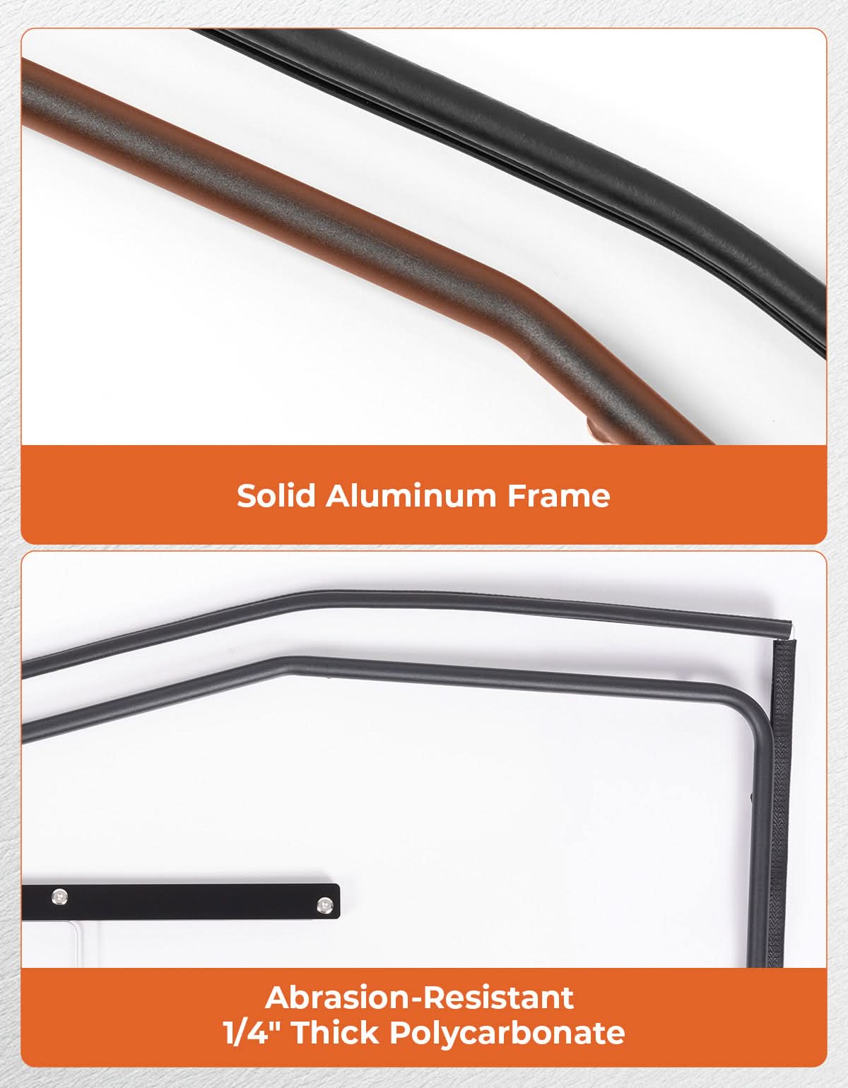 Kemimoto Ventilated Upper Doors for Can‑Am Maverick X3 MAX Black