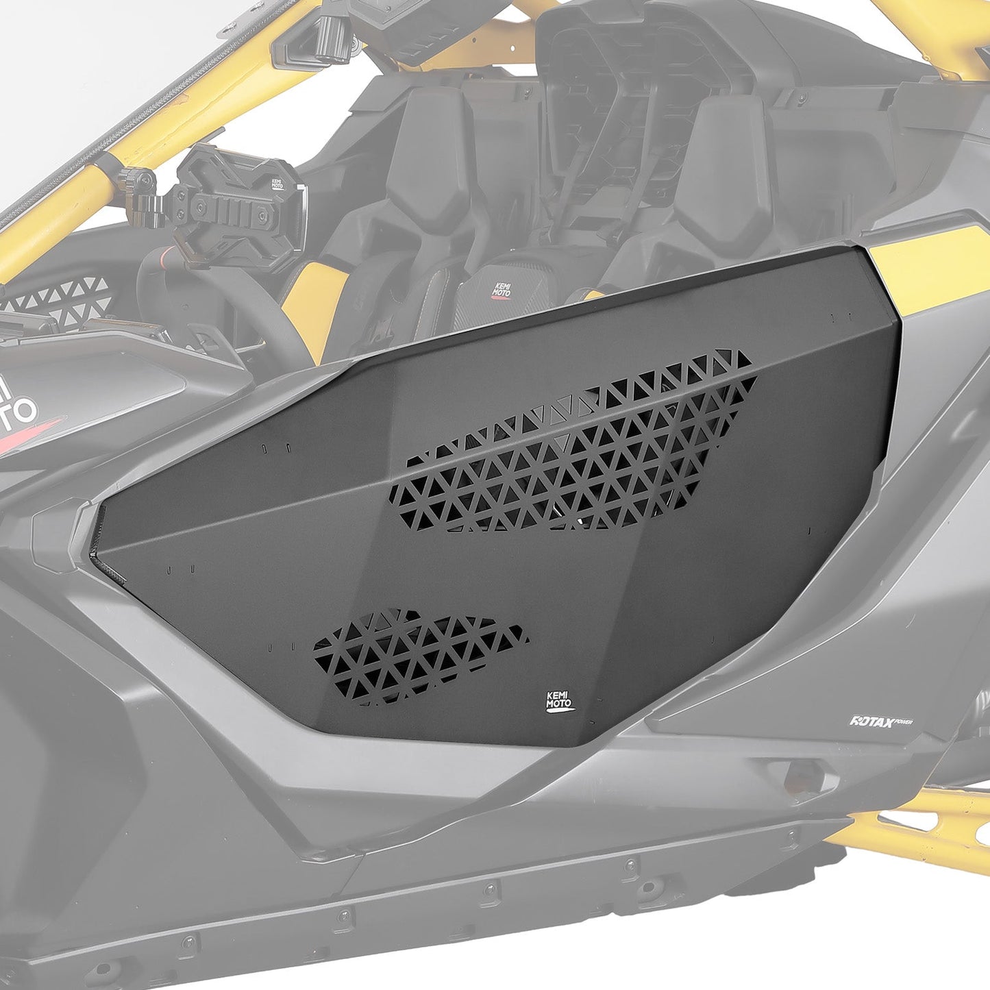Kemimoto Aluminum Half Door Black for Can‑Am Maverick R 2024‑2025