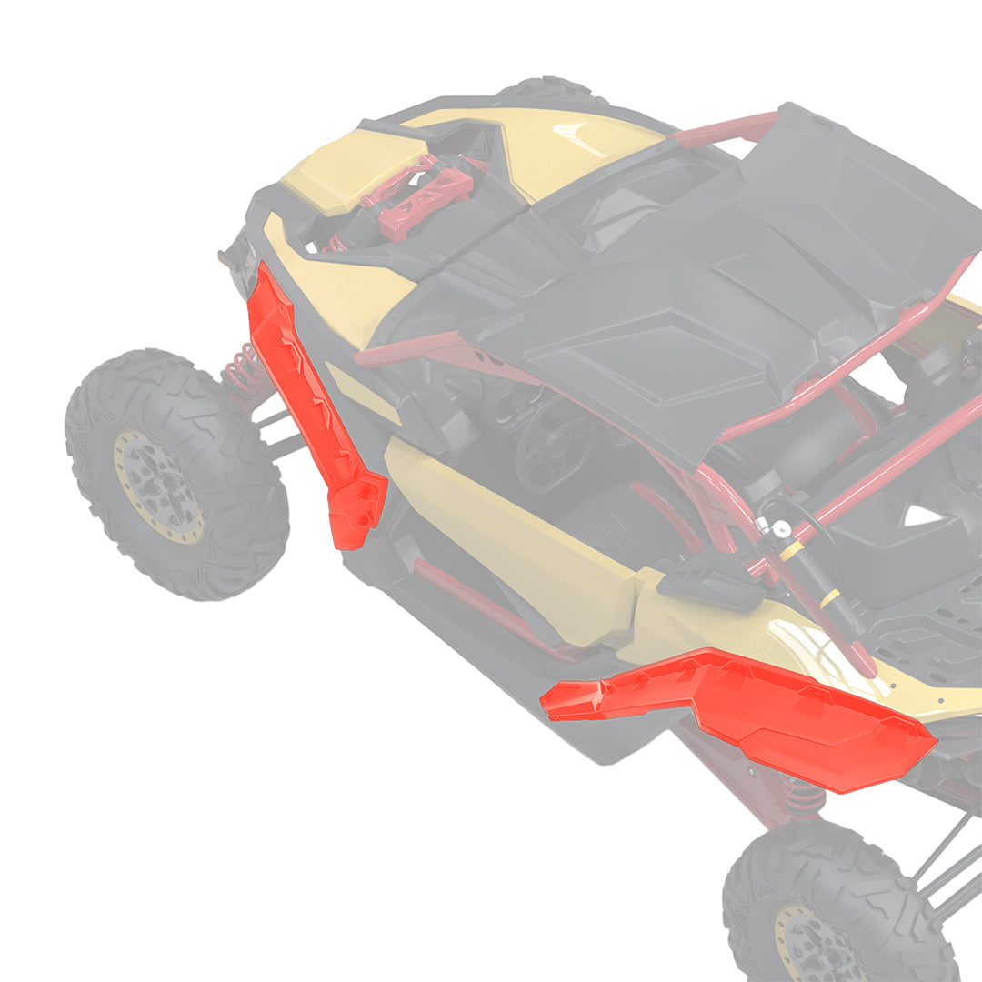 Red Fender Flares for Can‑Am Maverick X3 / X3 MAX