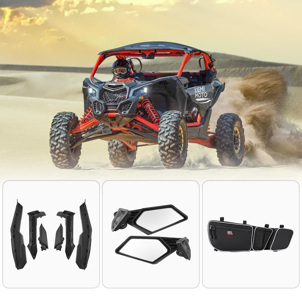 Fender flares & Side mirrors & Door bags for Can‑Am Maverick X3 / X3 MAX