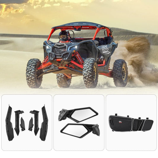 Fender flares & Side mirrors & Door bags for Can‑Am Maverick X3 / X3 MAX