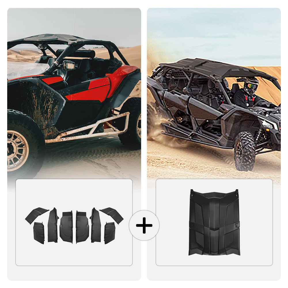 Extended Fender Flares and Hard Roof for Can‑Am Maverick X3 MAX