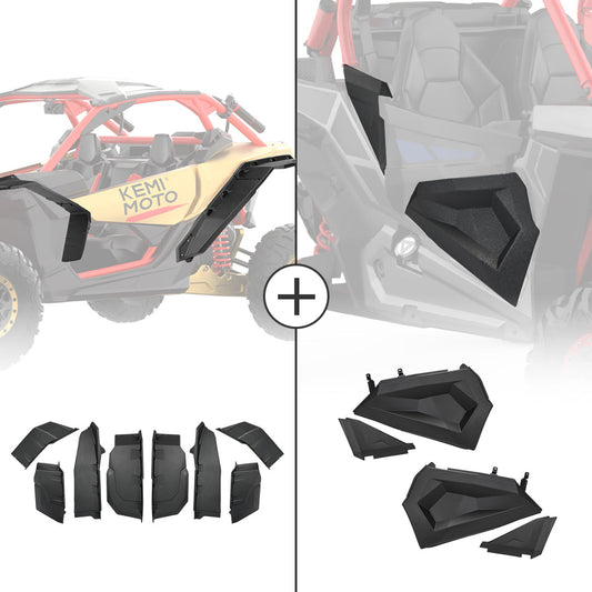 KEMIMOTO Lower Doors & Fender Flares for Can‑Am Maverick X3