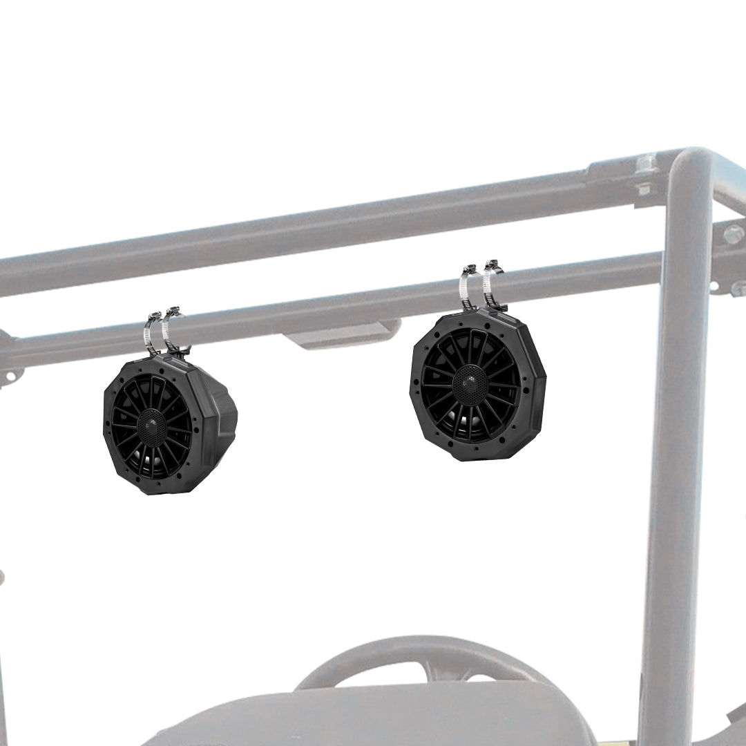 KEMIMOTO 6.5" Speaker Cage Swivel Pods With 1.75–2" Mounting Clamps