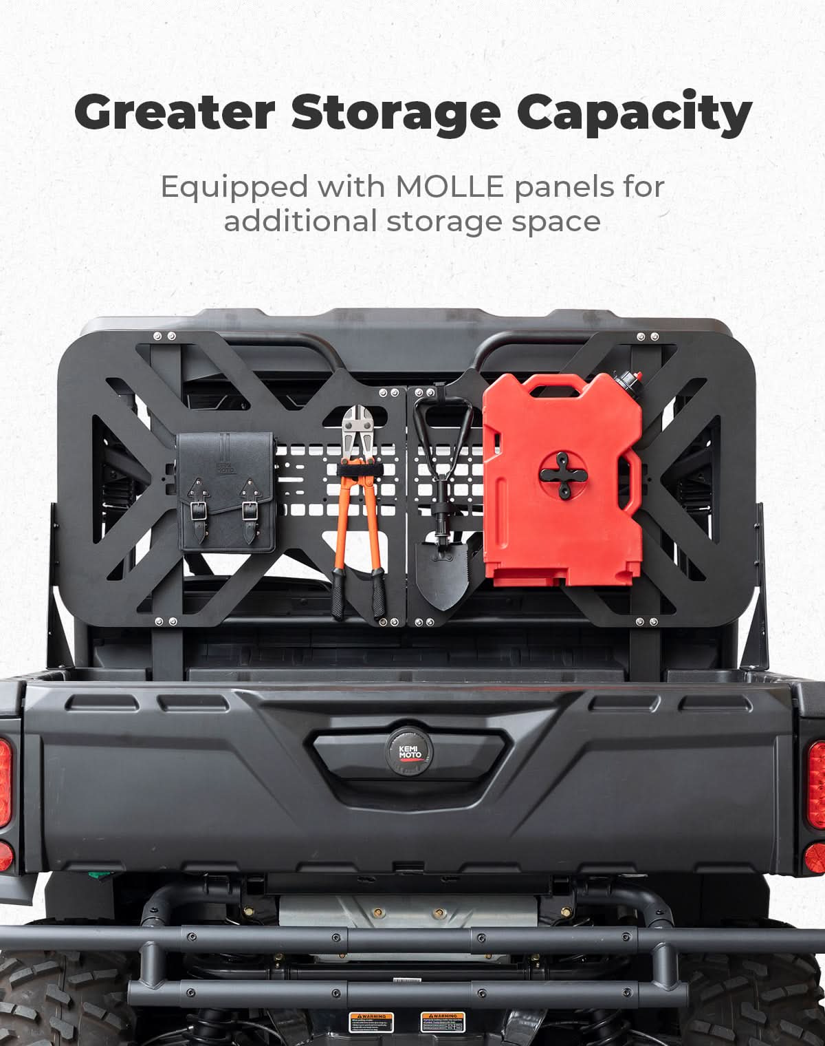 Kemimoto Headache Rack Assembly for Can‑Am Defender HD5–HD10