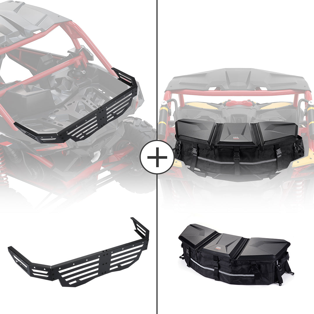 Kemimoto Rear Cargo Tailgate and Bags for Can‑Am Maverick X3