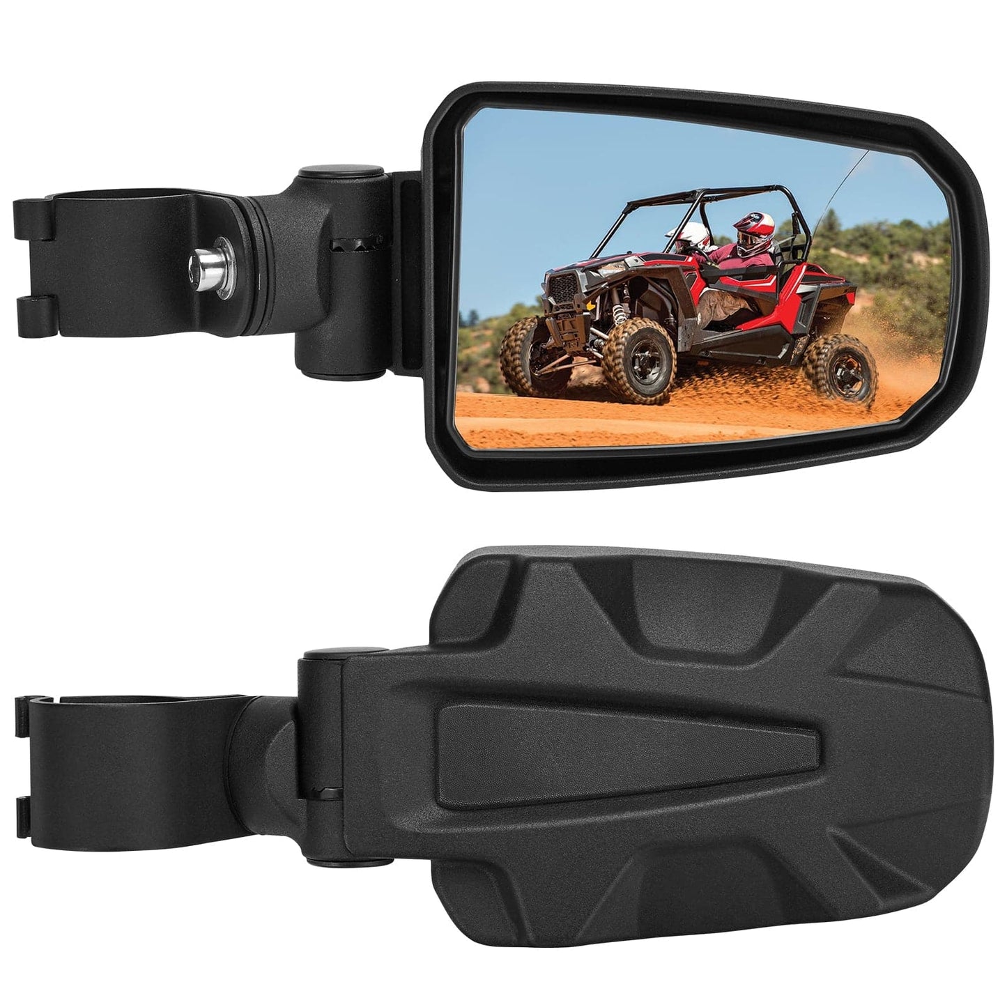 Adjustable Side View Convex Mirror for 1.75" Roll Cage Fit Honda