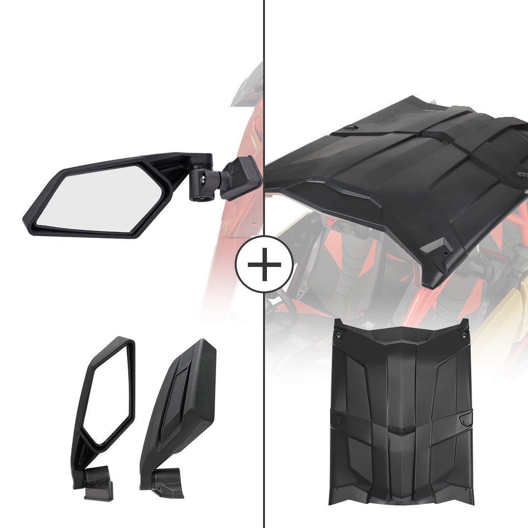 KEMIMOTO Side View Mirror Roof for Can‑Am Maverick X3 Max