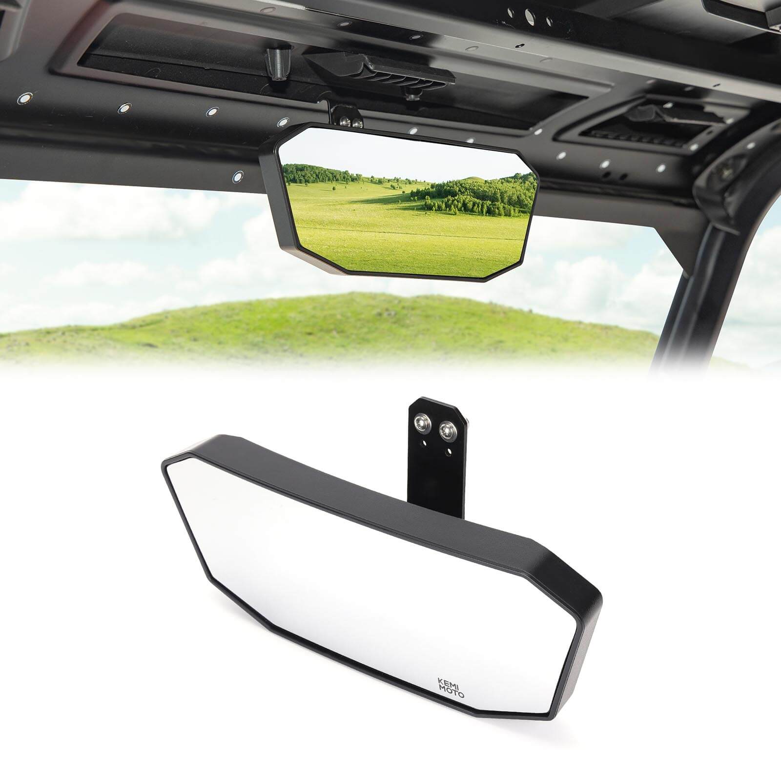 KEMIMOTO Rear Mirror & Storage Box for Ranger XP 1000