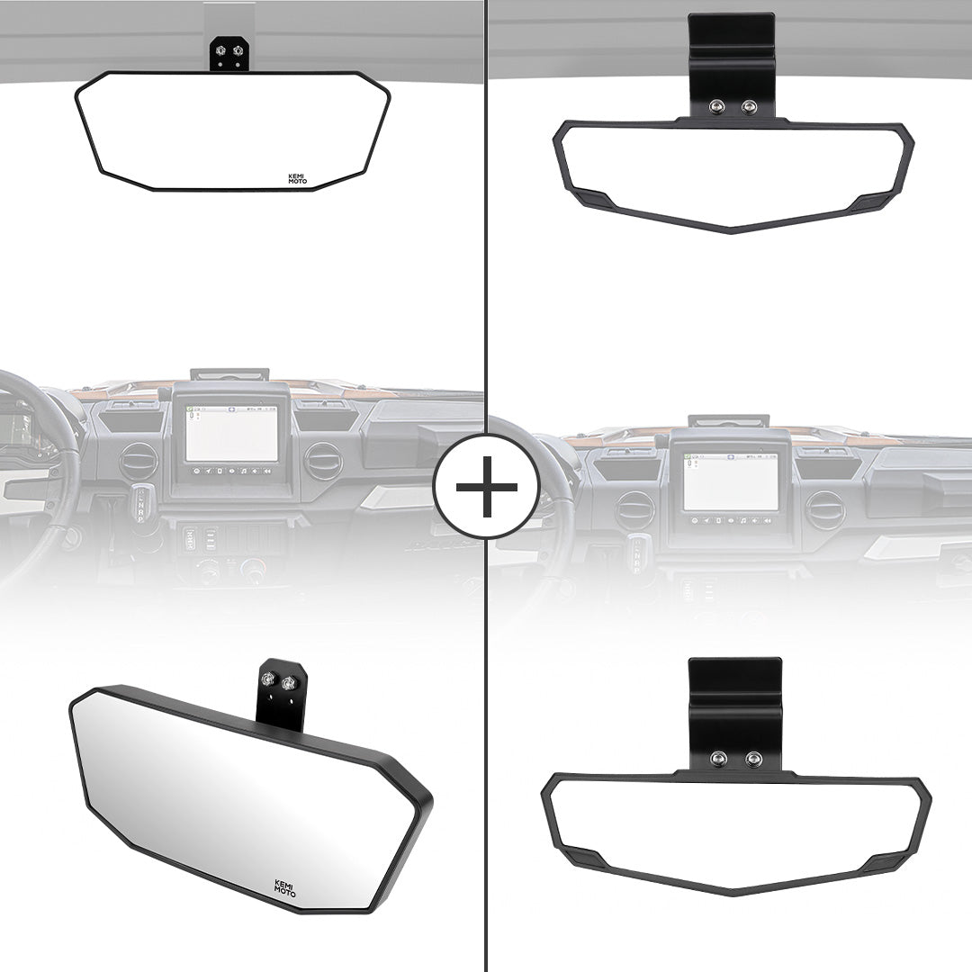 Kemimoto Upgraded Rear View Mirror Set for Polaris Ranger