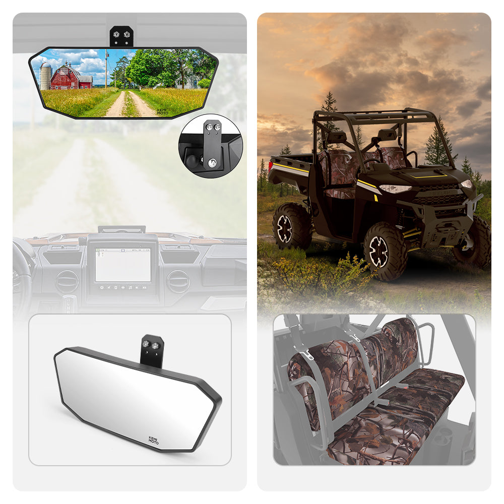Kemimoto Rear View Mirror & Camouflage Seat Cover XP 1000
