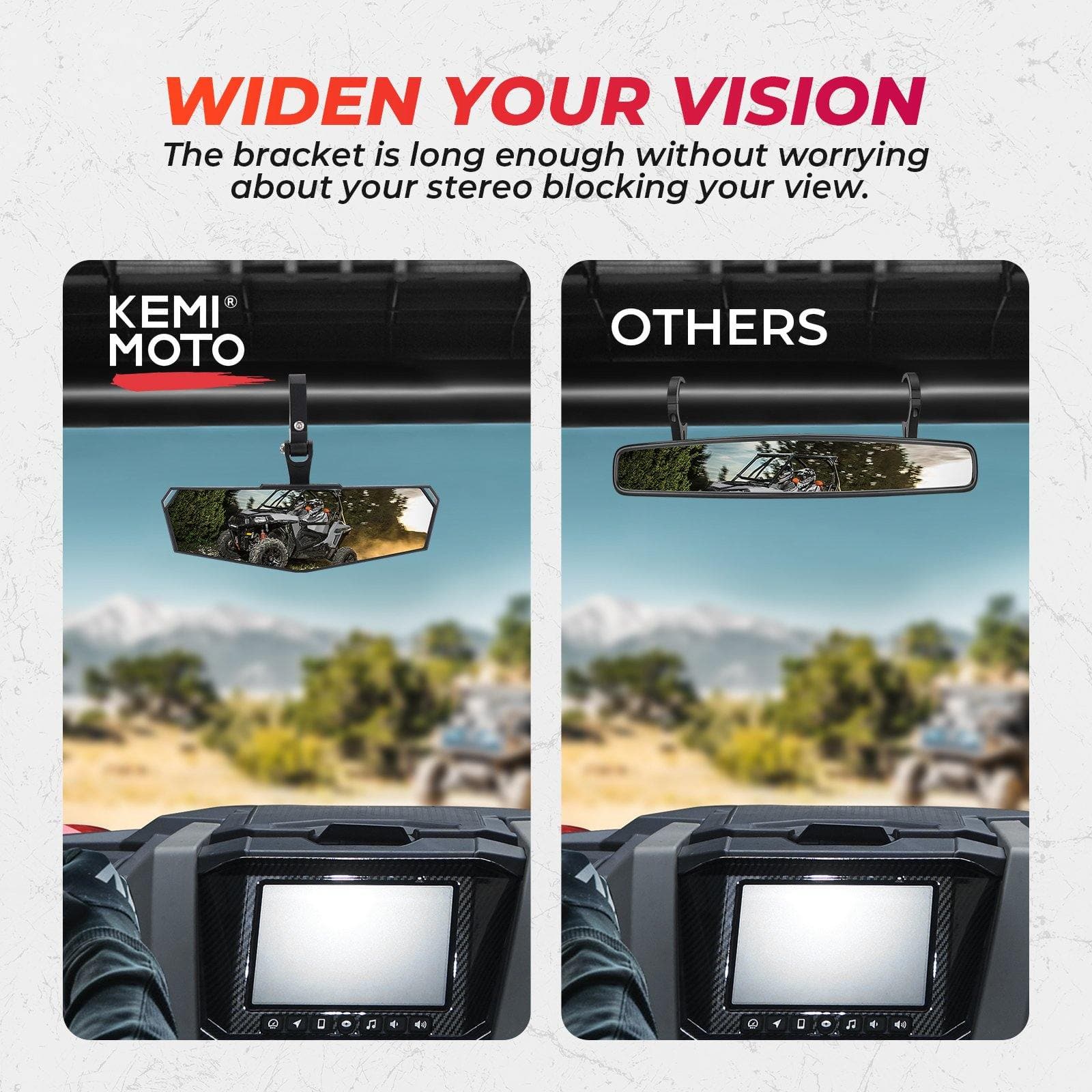 Rearview Mirror for Polaris General 1000