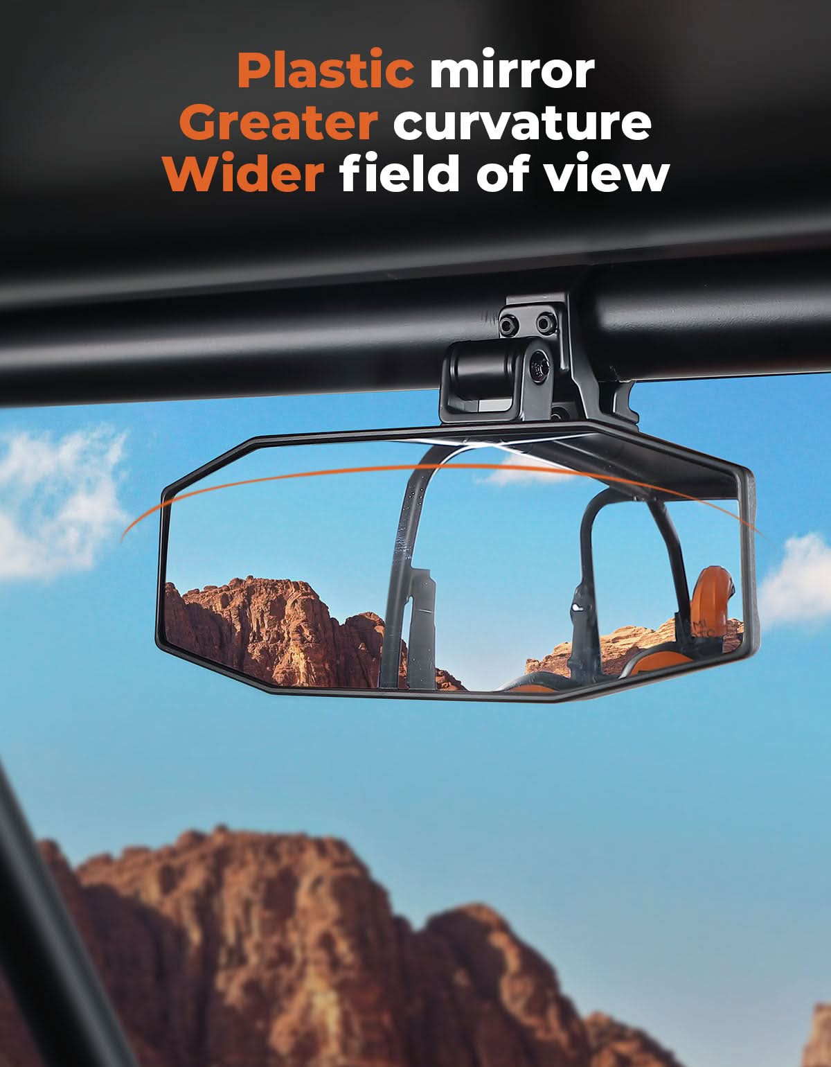 UTV Rear View Mirror for Polaris RZR, Pioneer, Can AM, CFMOTO
