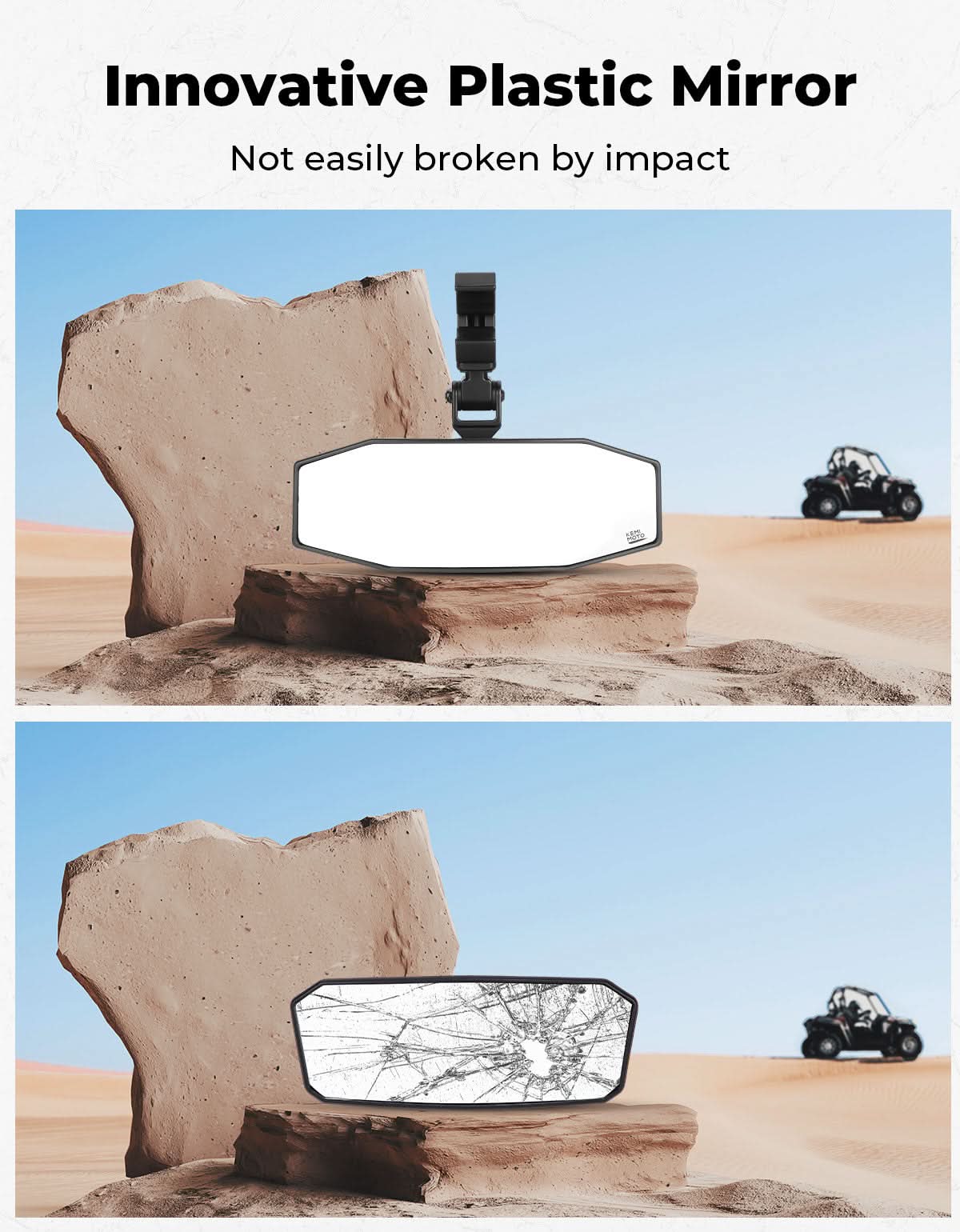 UTV Rear View Mirror for Polaris RZR, Pioneer, Can AM, CFMOTO