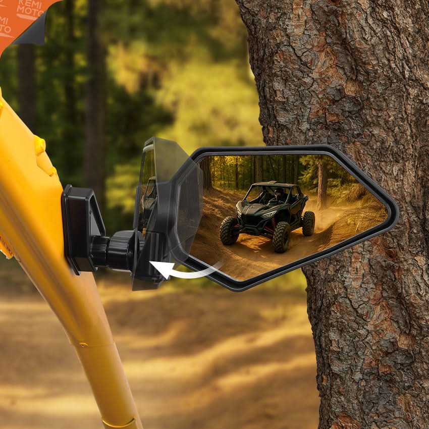 Kemimoto Automatic Folding Side View Mirrors Shatterproof Glass