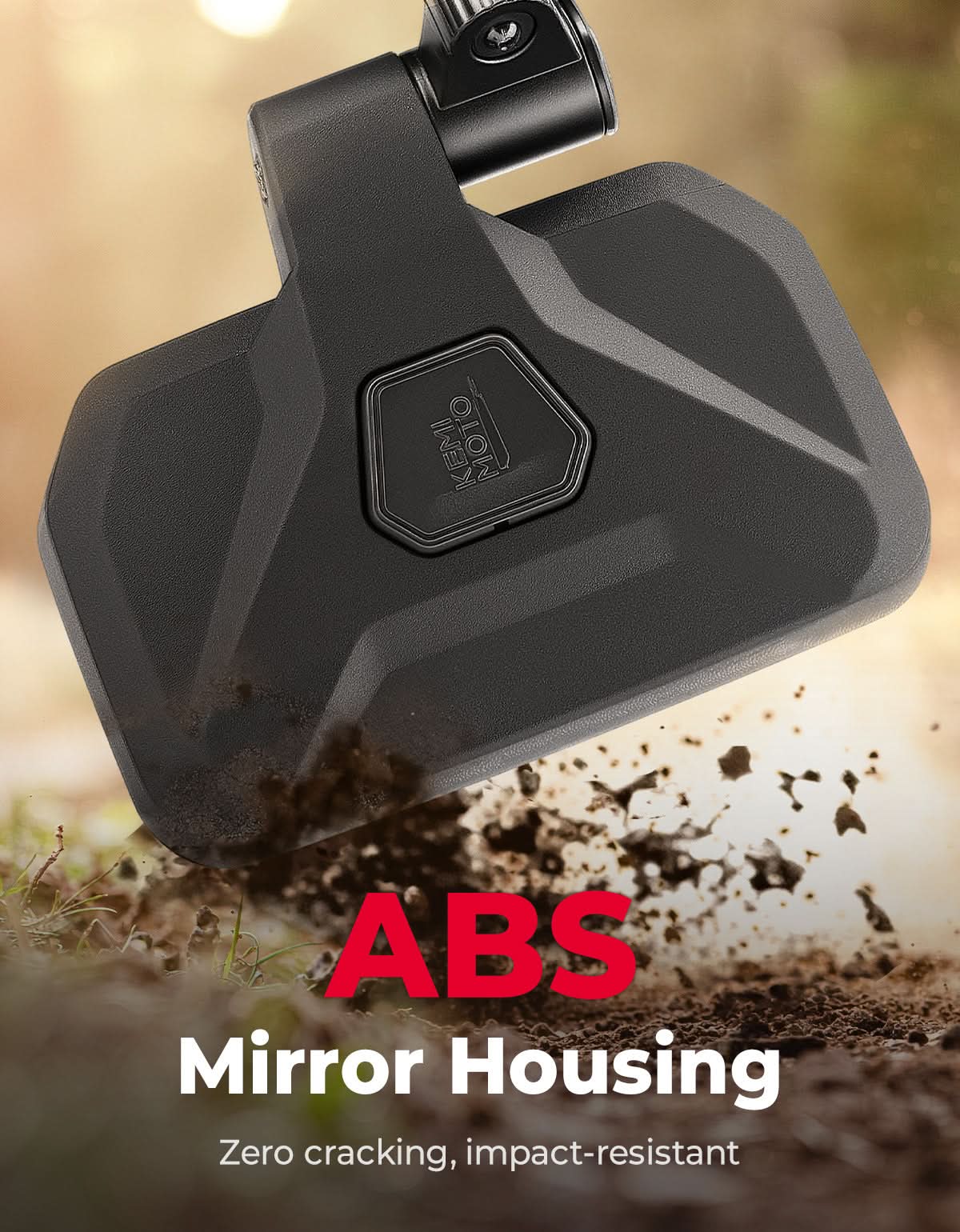 Kemimoto Spring-Back UTV Side Mirrors for Polaris Can-Am CFMOTO