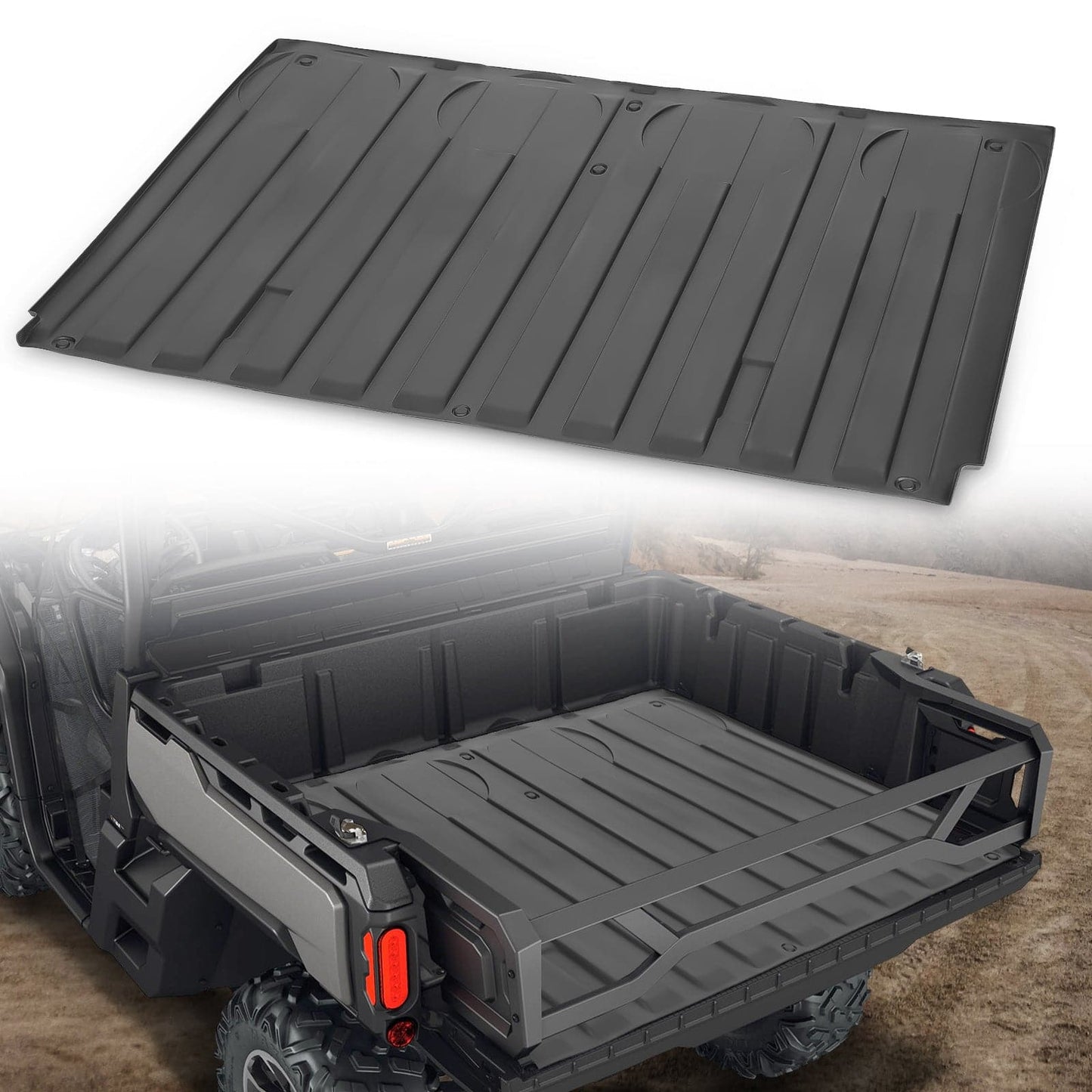 KEMIMOTO Rubber Full Bed Liner for Can‑Am Defender