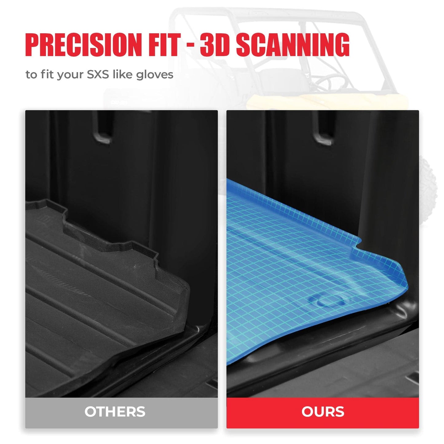 Kemimoto TPE Floor Mats & Bed Liner for Can‑Am Defender