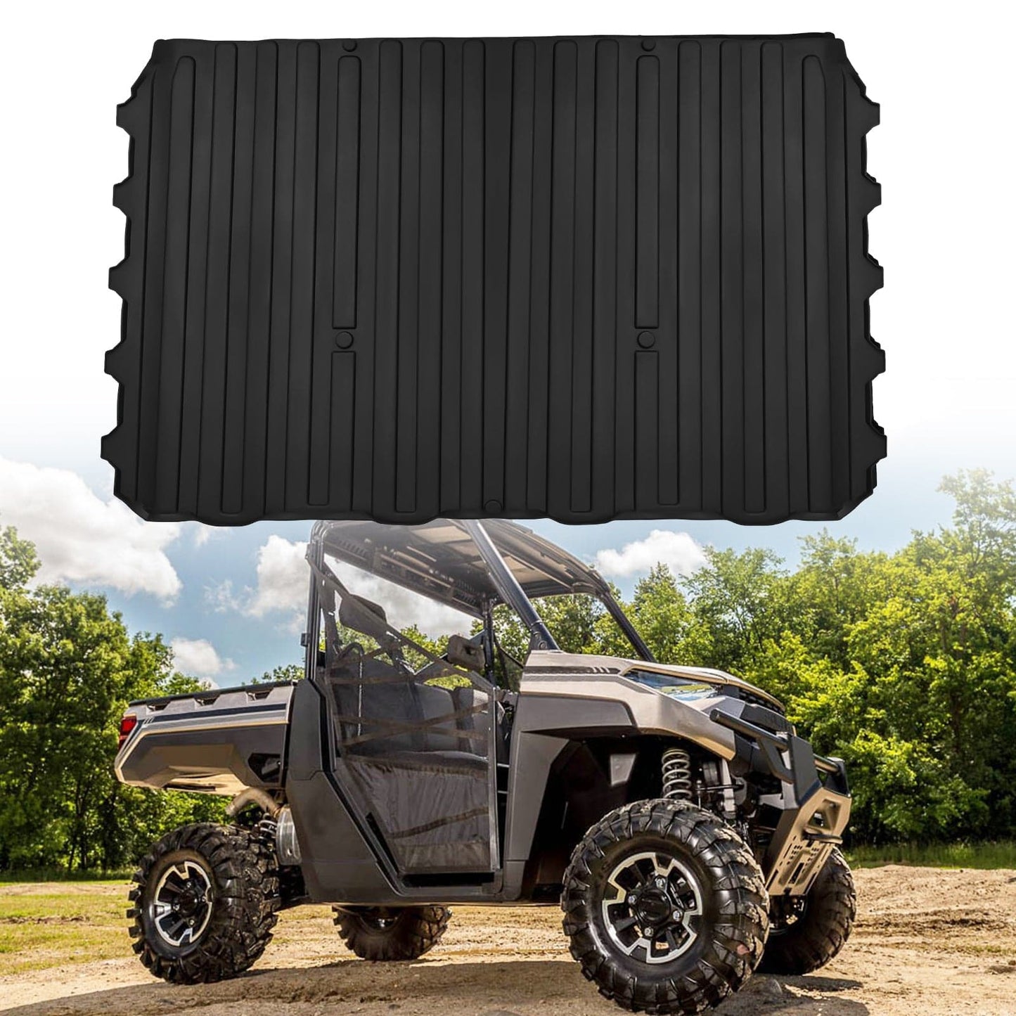 KEMIMOTO Cargo Bed Mat for Polaris Ranger XP 1000/CREW