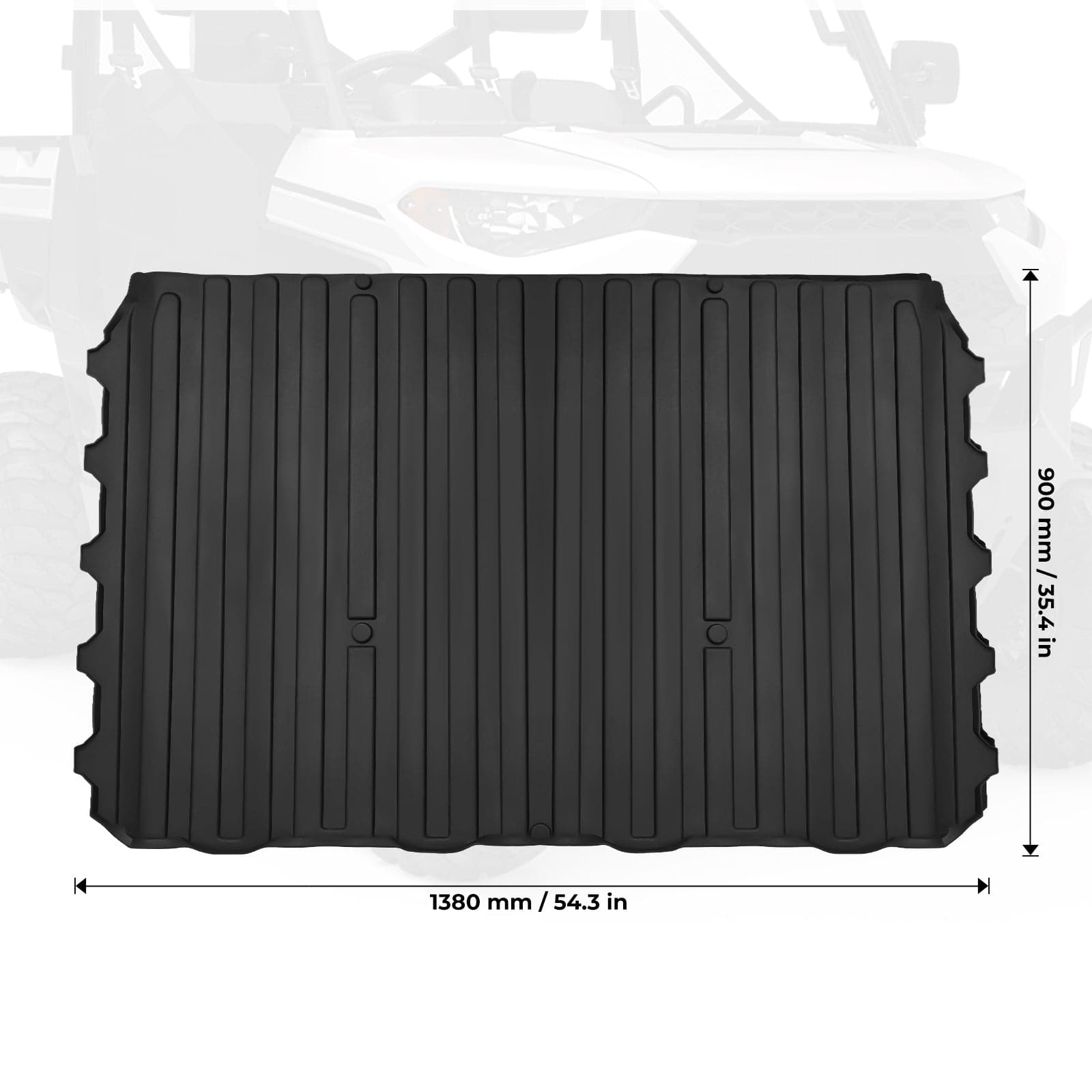 KEMIMOTO Cargo Bed Mat for Polaris Ranger XP 1000/CREW