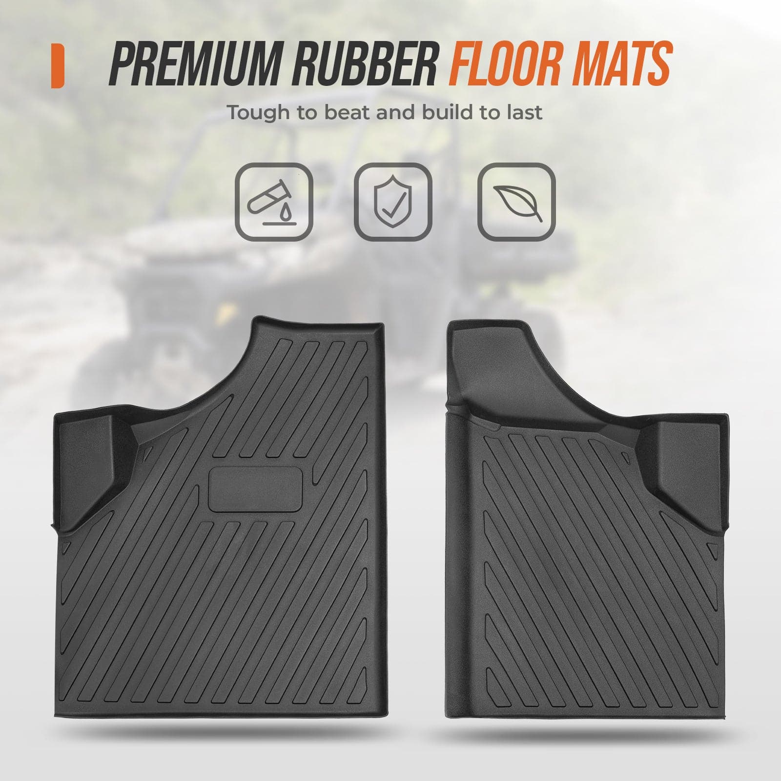 KEMIMOTO TPE Floor Mats for Can‑Am Defender 2016‑2024