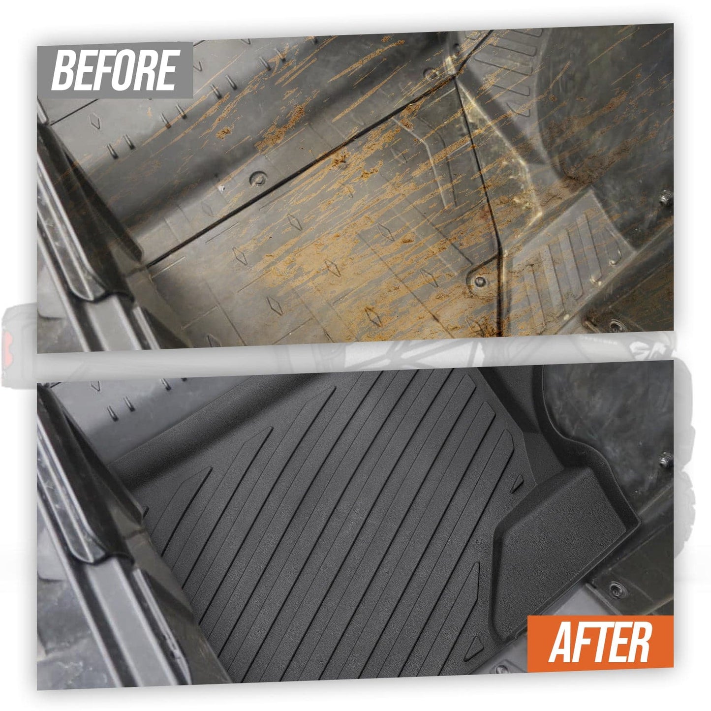 KEMIMOTO TPE Floor Mats for Can‑Am Defender 2016‑2024