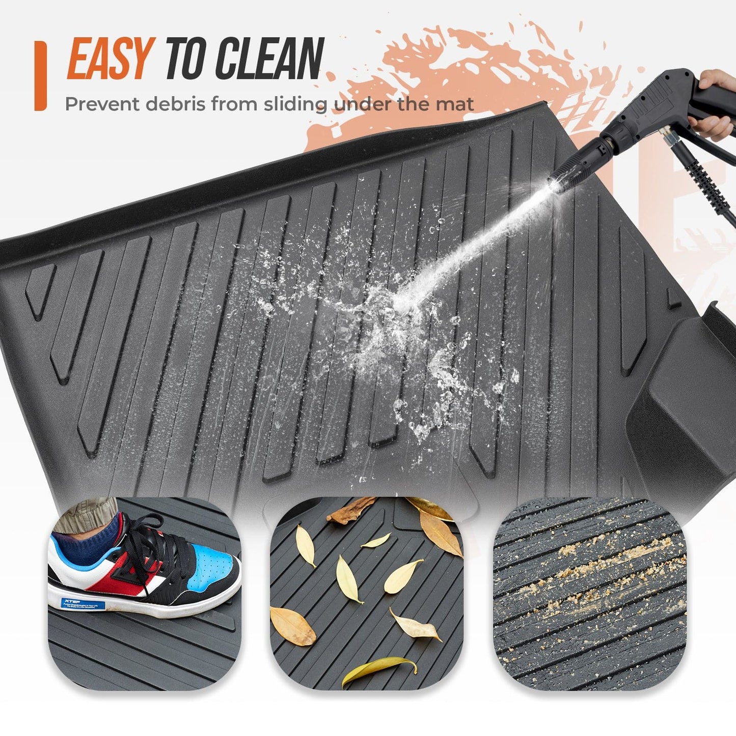 KEMIMOTO TPE Floor Mats for Can‑Am Defender 2016‑2024