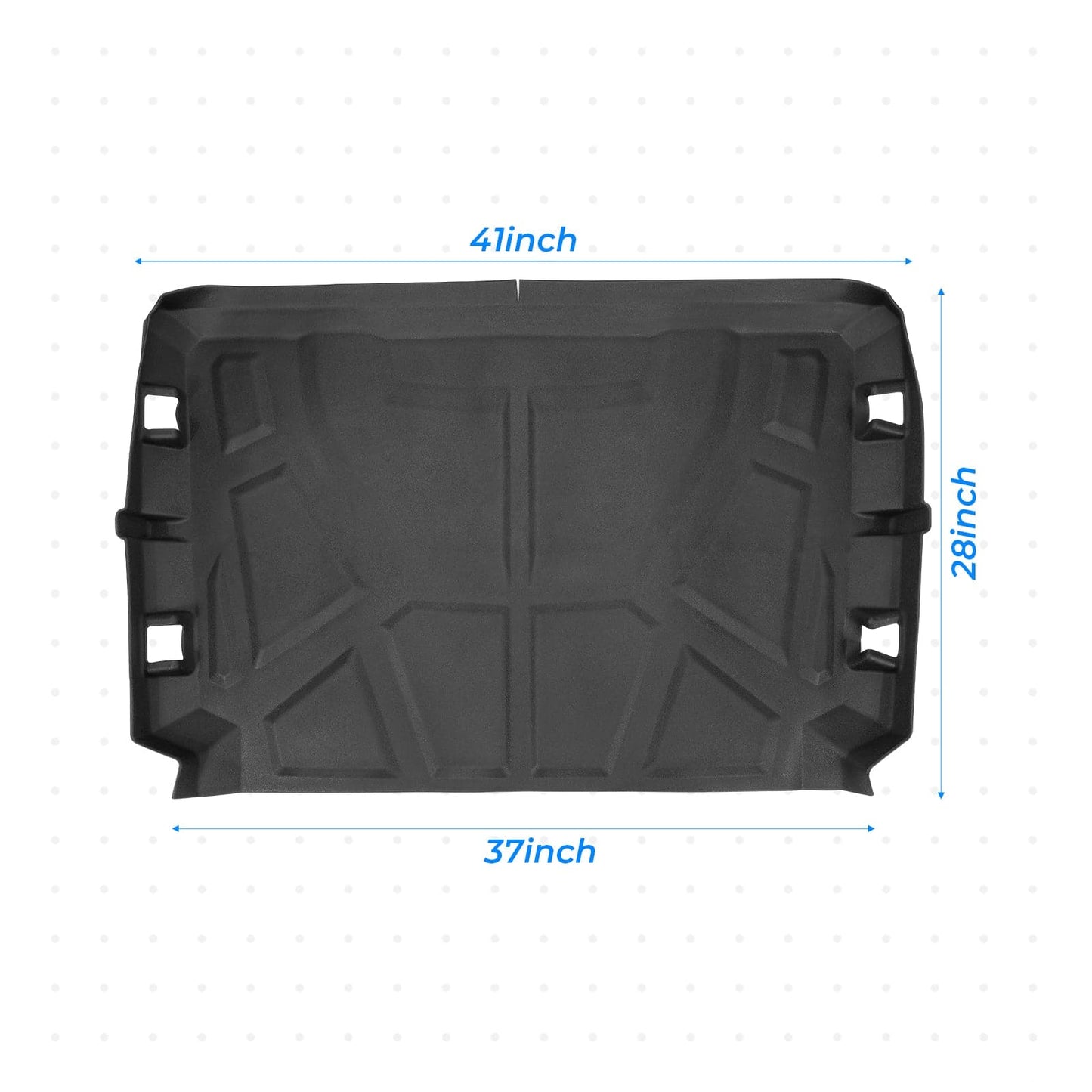 KEMIMOTO Bed Liner Mat Extra Lip for Polaris General 1000