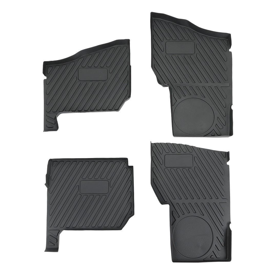 Floor Mats for Polaris Ranger Crew XP 1000 (2019-2024) 4 Pcs