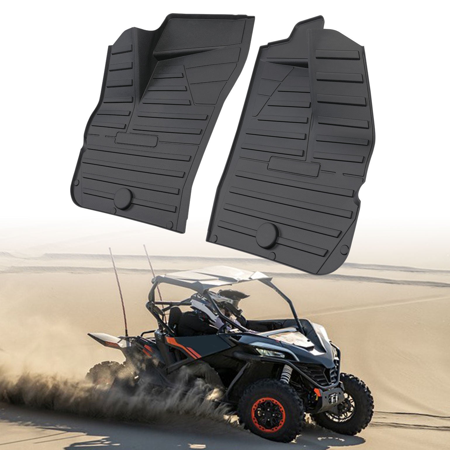 Kemimoto TPE Front Floor Mats for CFMOTO ZFORCE 950