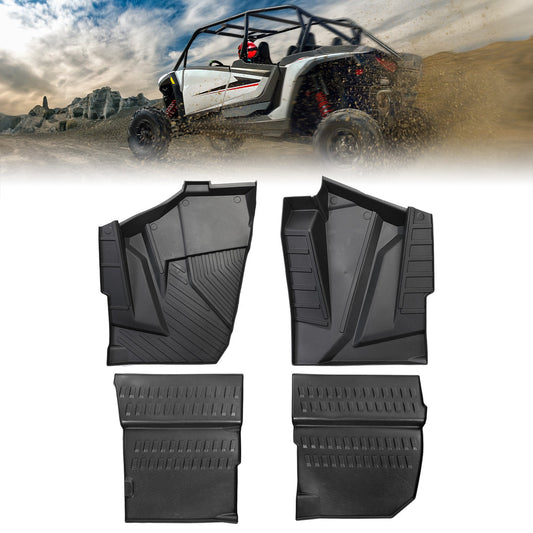 TPE Non‑Slip Floor Mats 4PCS for 2024/2025 Polaris RZR XP 4 1000