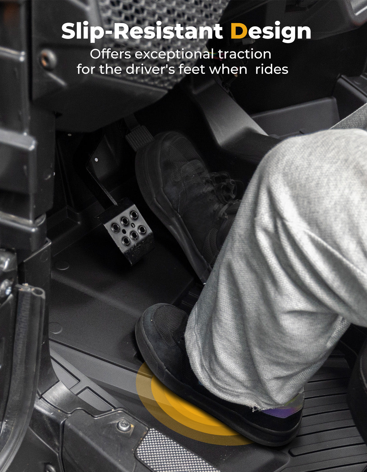 TPE Non‑Slip Floor Mats 4PCS for 2024/2025 Polaris RZR XP 4 1000