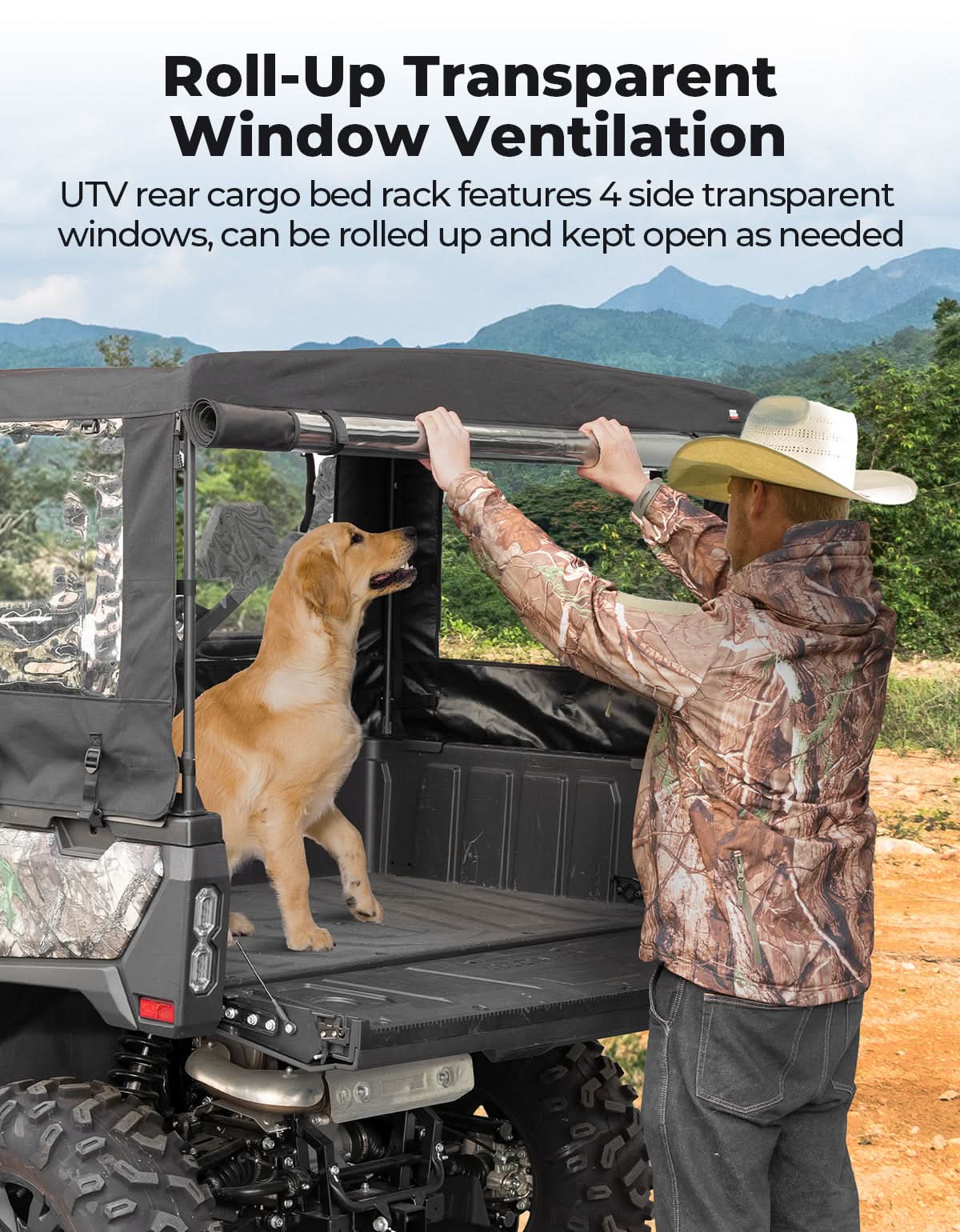 Kemimoto UTV Cargo Cover for CFMOTO UForce 1000 XL