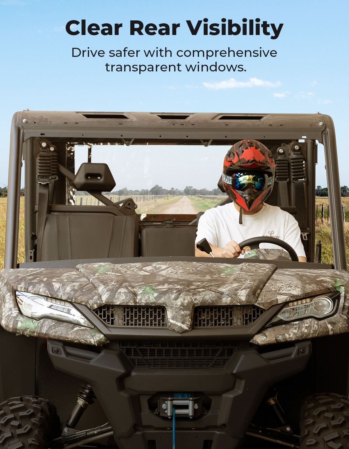Kemimoto UTV Cargo Cover for CFMOTO UForce 1000 XL