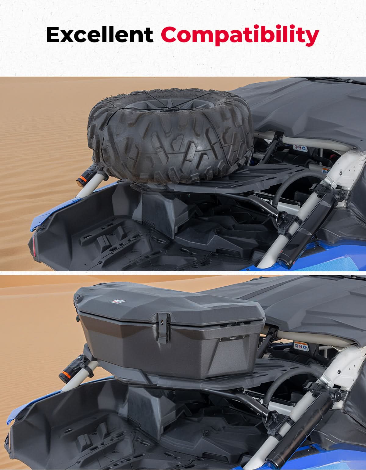 Pivoting Rear Cargo Rack for Can‑Am Maverick X3/Max 2017‑2026