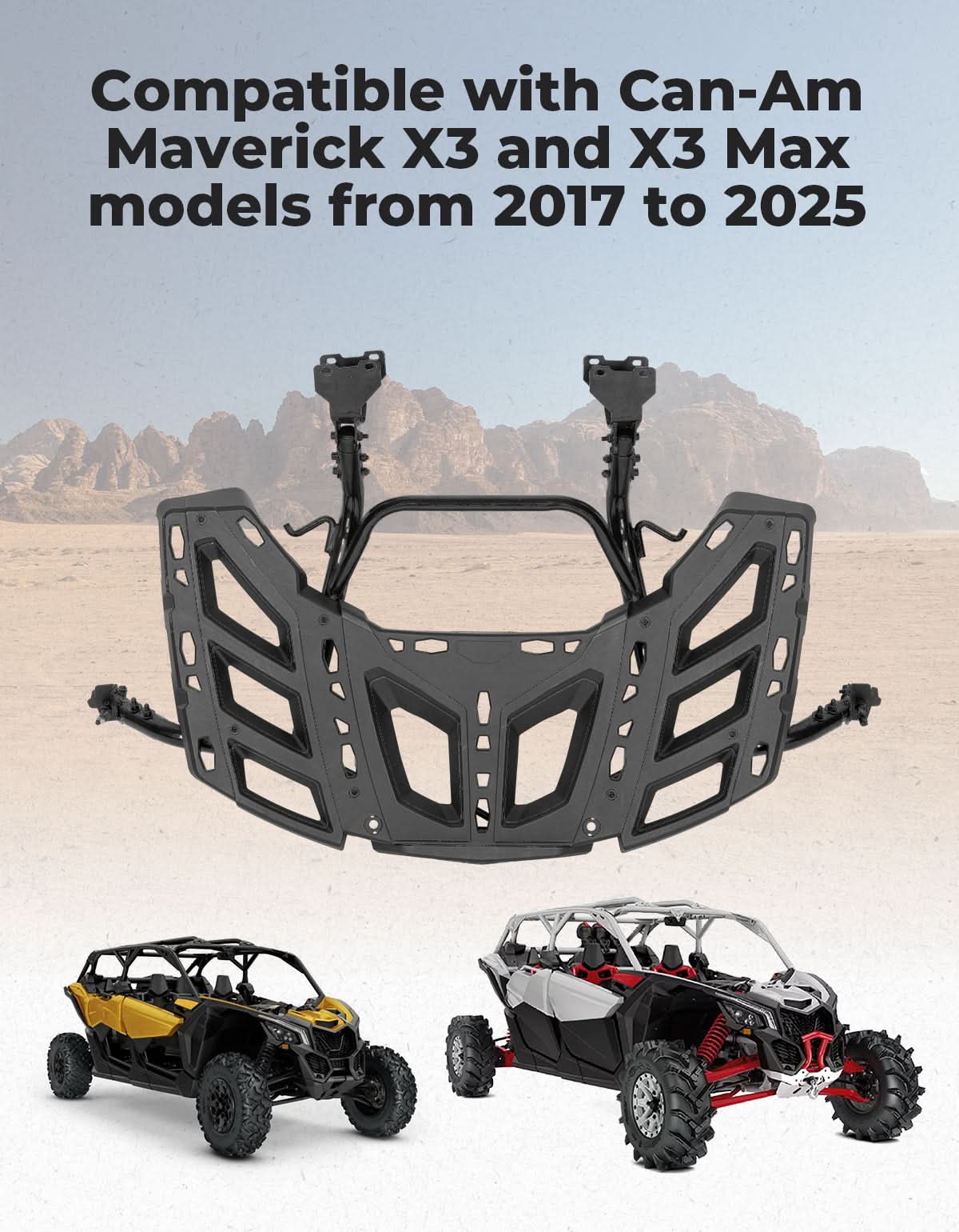 Pivoting Rear Cargo Rack for Can‑Am Maverick X3/Max 2017‑2026