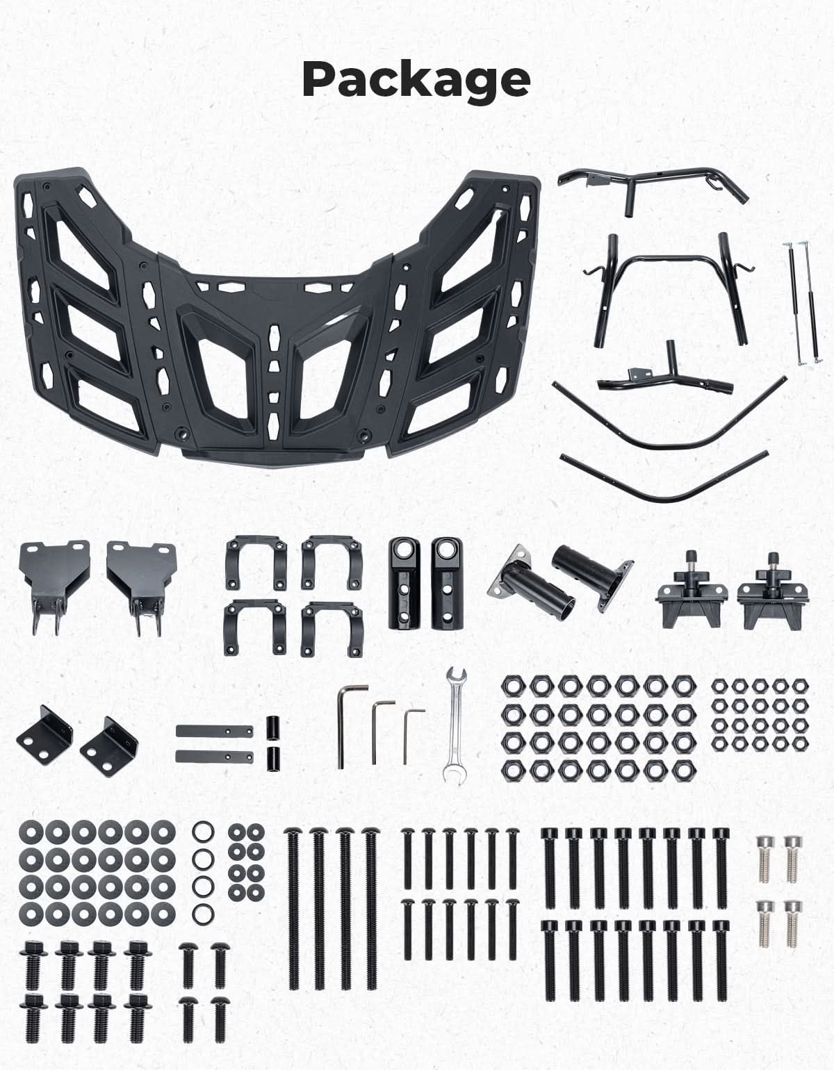 Pivoting Rear Cargo Rack for Can‑Am Maverick X3/Max 2017‑2026