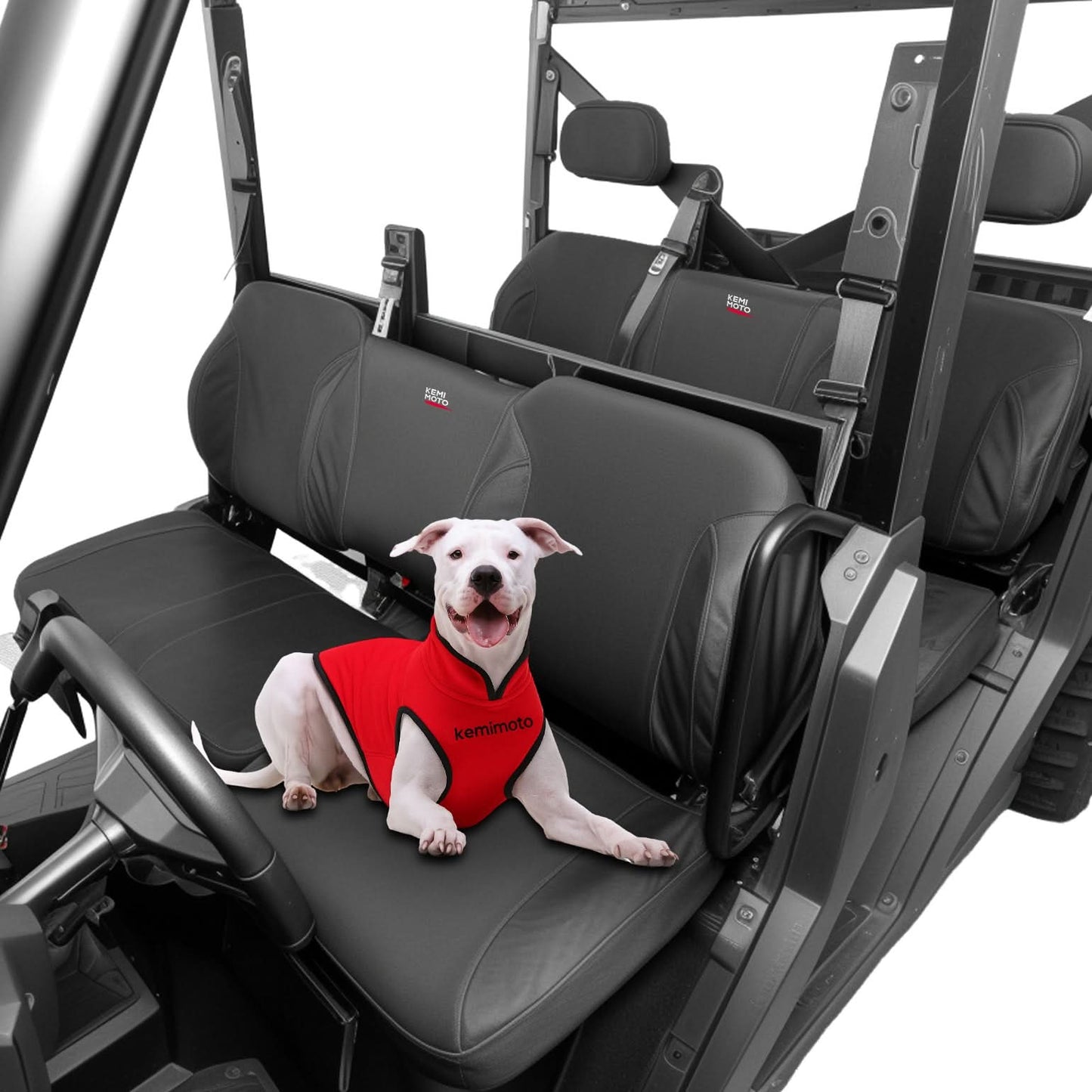 Kemimoto UTV Wingback Seat Cover Set Polaris Ranger XP 1000