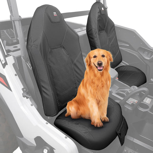 Kemimoto 1680D UTV Seat Covers for Polaris General 1000 Gray
